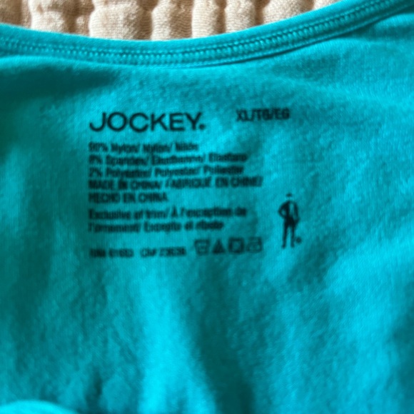 Jockey Duet Cami Microfiber Seamfree Modern Fit Aqua Womens Size XL NWT - Picture 8 of 10
